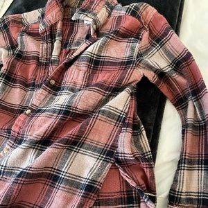 American Eagle Frayed Flannel